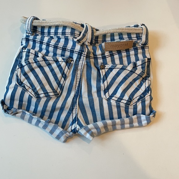 2T Mayoral striped denim shorts - Picture 3 of 3